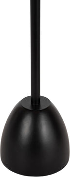 Kate and Laurel Acari Modern Pedestal Drink Table, 10 x 10 x 22, Clear Acrylic and Black, Decorative End Table with Scalloped Acrylic Tabletop for Use as Small Plant Stand or Cute Living Room Accent