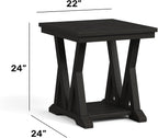 Flexsteel Maren End Table Ebony FSC-Certified Wood