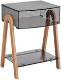 Transparent Coffee Table Nightstand Bedside Table for Bedroom Living Room Cafe