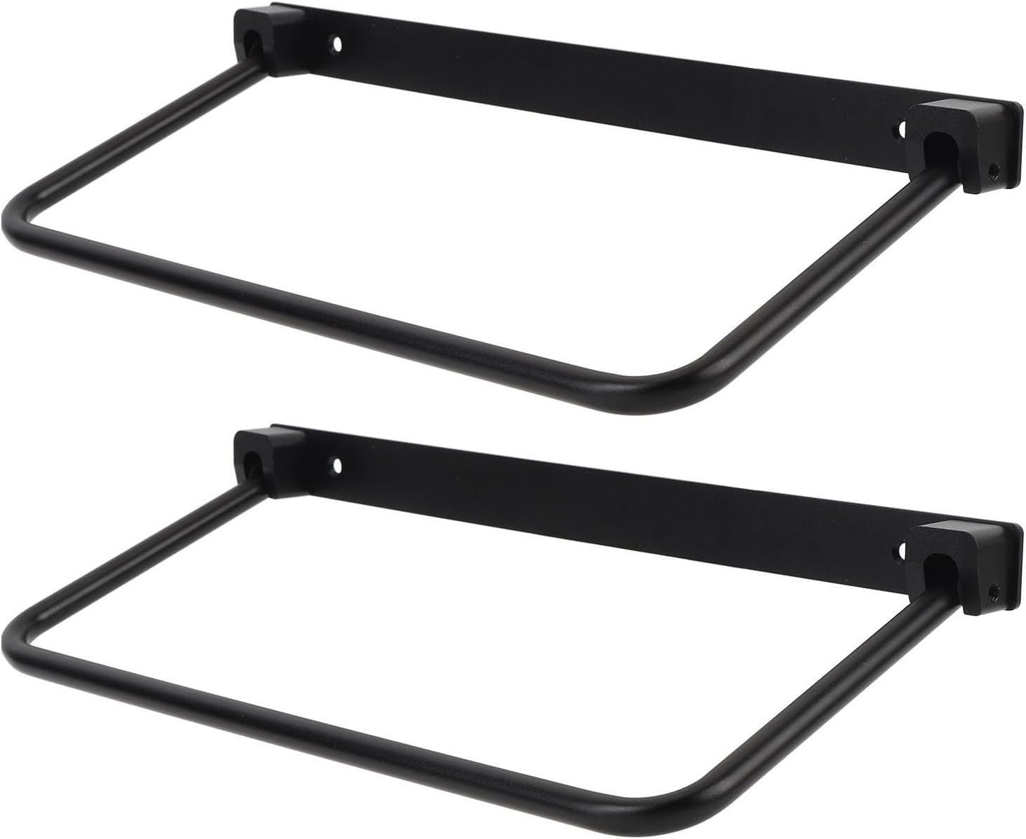 Foldable RV Shoe Rack, Space Saving Aluminum Alloy Wall Mounted Shoe Organizer Hanger with Screws, Storage Shelf for RV Travel Trailer Yacht (Black)