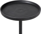 HomeStock Side Table Set of 2 - Wrought Look Accent Tables - Black Finish