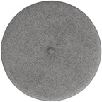 HomePop 18.5" Round Storage Ottoman with Nailheads - Heathered Gray