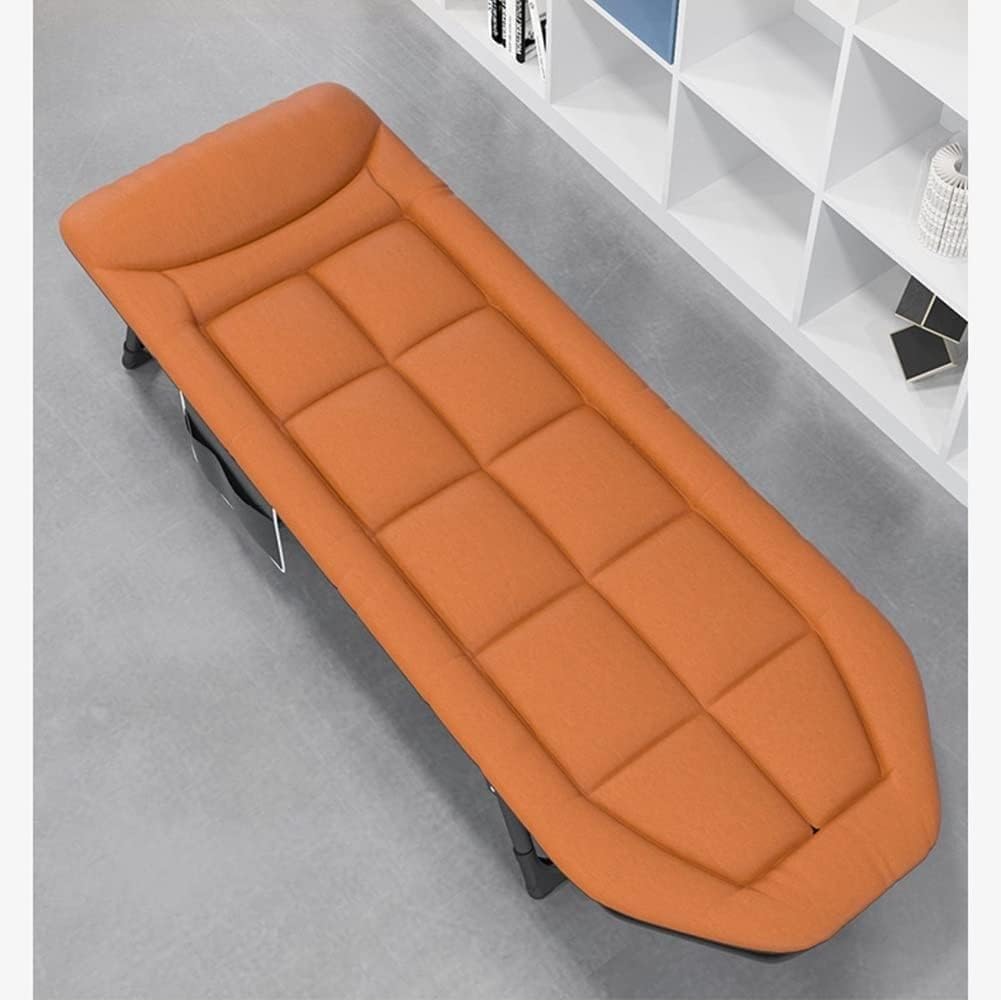 Portable Sun Lounger Folding Camping Bed Cot Reclining Lounge Chair 6-Position Adjustable Backrest with(Light Grey)