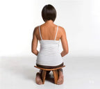 Solid Wood Ergonomic Kneeling Stool. Suitable for Temple Ceremonies, Tea Ceremonies, Meditation, Yoga, as Well as Home Fitness Assistance Chair(Medium Size for Height 160CM-180CM(63-70.8 in)