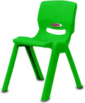 Jamara Smiley Children's Chair up to 100 kg Green Stackable Robust Plastic Suitable for Indoor and Outdoor Use, Acacia