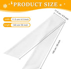 Wreath Sash for Front Door, 2Pcs White Sash for Wreath, Embroidery Blanks Sashes for Embroidery Monogram Home Party Wedding Christmas
