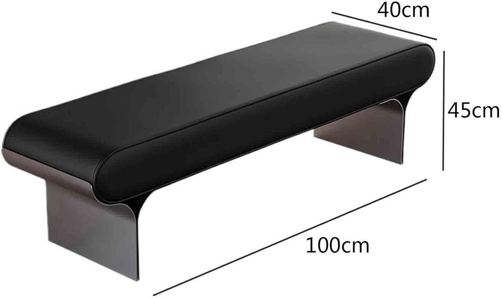 Modern Upholstered Bed end Stool Bedroom Home Use Bedside Dressing Room Wooden Shoe Changing Entryway(Small)