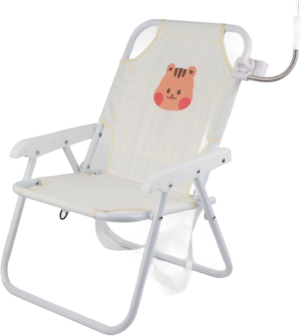 ZJchao Children Camping Chairs Cartoon Animal Lovely Style Metal Support Durable PP Foldable Portable Beach Folding Chair