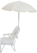 Asixxsix Kids Beach Chair with Umbrella, Sun Proof Adjustable Umbrella Lightweight Portable Folding Chair, Toddler Beach Seat with Compact Design for Camping Picnics Parks Concerts (Bunny)