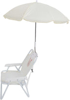 Asixxsix Kids Beach Chair with Umbrella, Sun Proof Adjustable Umbrella Lightweight Portable Folding Chair, Toddler Beach Seat with Compact Design for Camping Picnics Parks Concerts (Bunny)