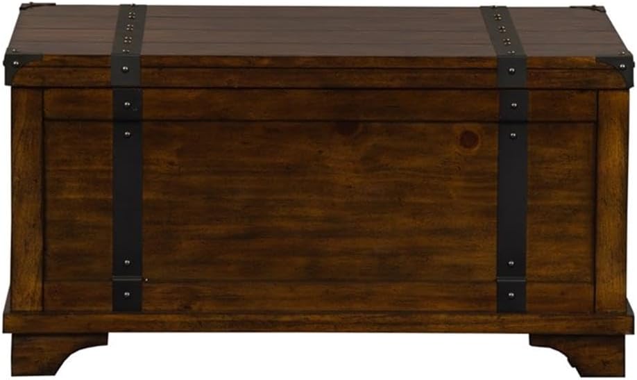 Liberty Furniture Industries Aspen Skies Storage Trunk, W38 x D23 x H20, Medium Brown