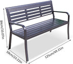 Patio Benches for Outdoors Outdoor Garden Bench Park Chair Rest Open-air Community Leisure Stool Backrest Garden Benches for Outdoors
