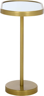 SAFAVIEH Home Collection - Ikaky Side Table, Gold Metal Base & Oval Mirrored Top (ACC5511A)