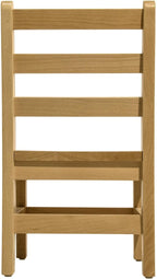 Kids Wooden Chair Set, Fully Assembled Youth Ladderback Wood Chairs for Children, 12" Seat Height for Ages 6-8 (Set of Two)