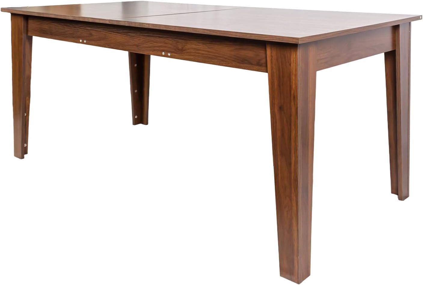 71"-106" Transformer Extendable Dining Table for 4-12 People, Space-Saving Extra Long Transformer Table with Extension Leaves Holder, Walnut