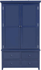 SOFTSEA 71” Kitchen Pantry with with 7 Drawers, 3 Adjustable Shelves, 8 Door Rack, Wood Storage Cupboard for Kitchen, Living Room, Blue