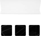 Homoyoyo 10pcs L-Shaped PVC Closet Dividers 20cm High Plastic Shelf Organizers for Cabinet and Dresser Storage Separation