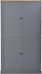 40.2x20x71.3inch High Freestanding Kitchen Pantry Large Cupboard Storage Cabinet with 2 Drawers, 2 Adjustable Shelves, 8 Door Shelves for Kitchen, Dining Room,Gray