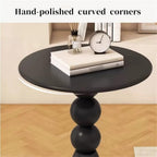 Modern Simple Side Tables, Small Apartment Creative Coffee Table, Iron Design Round End Tables, Suitable for Balcony Living Room, Bedroom Night Stand