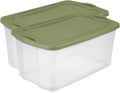 Large Clear Plastic Storage Bins with Lids, 120 Quart Heavy Duty Storage Totes with EZ Carry Handles, Stackable Extra Large Storage Containers for Garage, Closet, Basement Organization