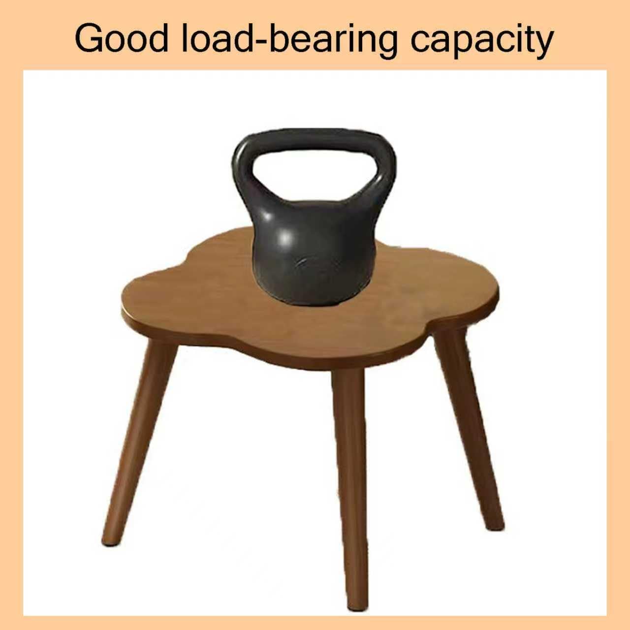 BARENNSU Round End Table Small Side Tables Sofa Table for Small Spaces, Living Room, Bedroom, Stable Frame, Easy Assembly, Rustic Brown