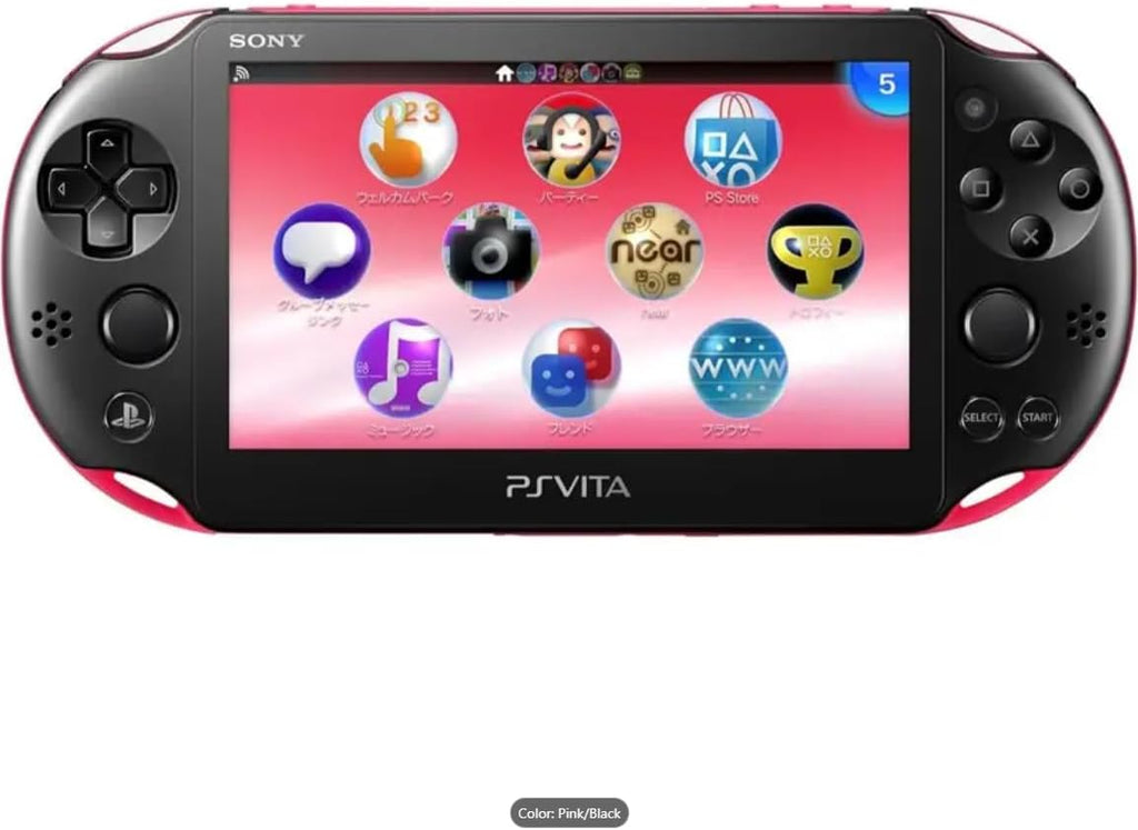 Sony PS Vita 2000 Handheld PlayStation Gaming Console - Pink (Renewed)