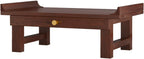 Personal Prayer Shrine Desk, Chinese Style Floor Shrine Stand with Retractable Pull Plate, Wood Meditation Altar Table for Bedroom, Office(15.7 * 9.8 * 6.3in)