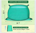 Green Large Foldable Waterproof Potting Mat for Indoor Plants & Succulents - Ideal Transplanting & Repotting Tray, for Plant Lovers and Gardeners (65cm*65cm) (Green)
