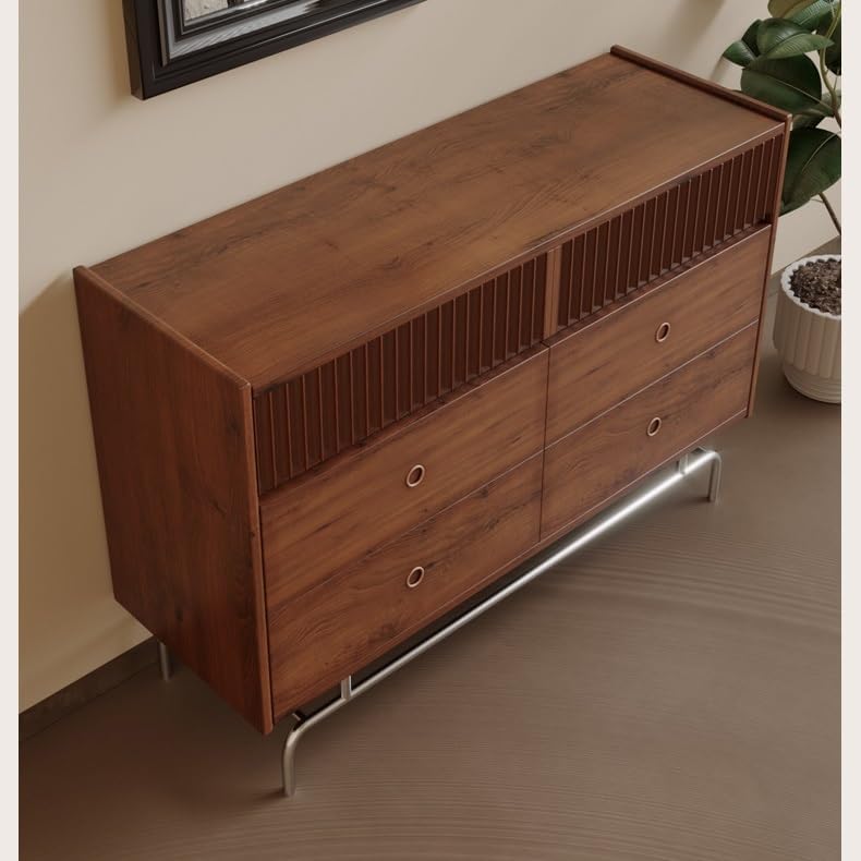 Entryway Cabinet Family Porch Drawer Living Room Wall Storage Cabinet Retro Dining Sideboard Sideboard Storage Cabinet(120cm)