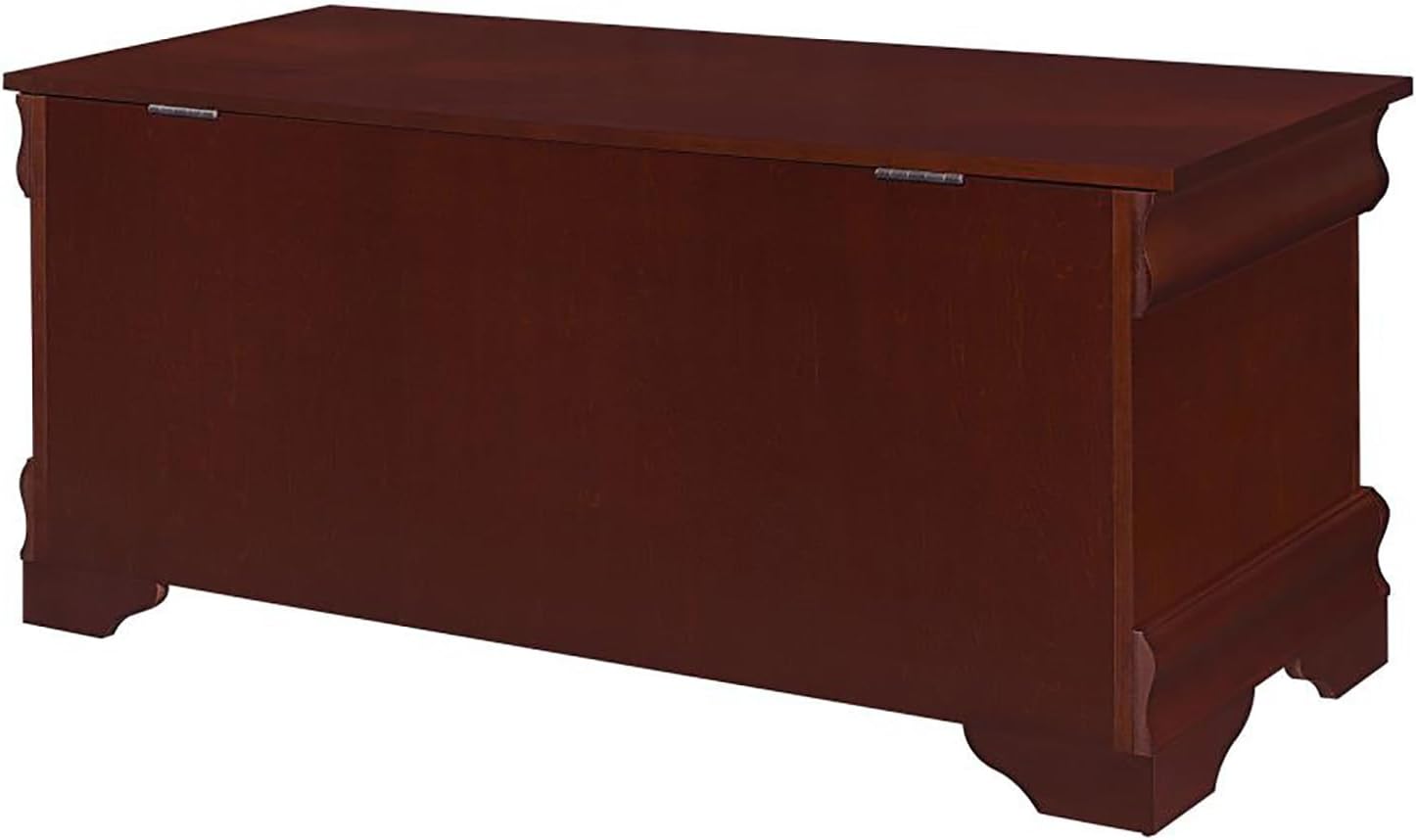 Warm Brown Cedar Chest - Wood Lined Storage Cozy Winter Family-Friendly Decor