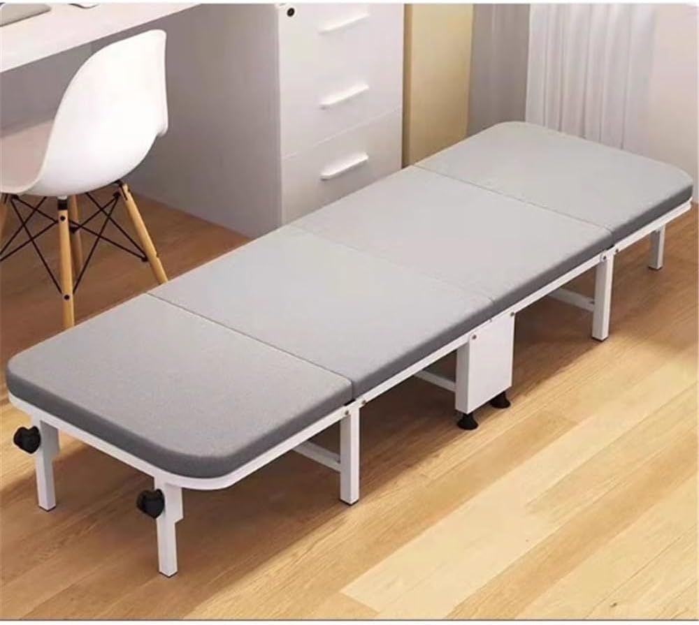 Camping Bed Folding Bed for Lunch Break, Office, Hospital Lounge, Chair, Easy-to-use Folding Bed(Large)