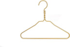 Beautiful Gold Aluminum Metal Suit Hangers Heavy Duty Coat Hangers (12" Kids/Toddlers Size - 100 Pack)