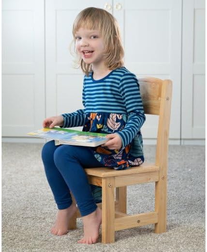 Constructive Playthings KRP-110 Classic Rubberwood Chair for Preschool and Classroom Seating, 10", Durable Classroom Furniture for Schools, Daycares & Learning Spaces