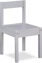 3 Pcs Dry Erase Table Two Chair Set, Gray