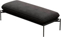 Modern Stainless Steel Bed end Stool Bedroom Resting Clothing Store Fabric Shoe Changing Entryway(Large)