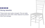Flash Furniture 2 Pack HERCULES PREMIUM Series Silver Resin Stacking Chiavari Chair