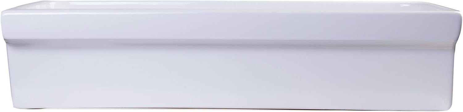 Alfi AB36TR Alfi Brand 35.5" Above Mount Fireclay Bath, 36", White