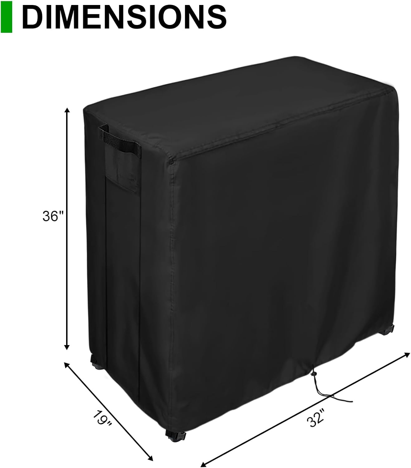 Potting Bench Cover, Waterproof Cover for Mederla Outdoor Storage Cabinet 32"x19"x36", Protective Cover for Garden Cabinet/Wood Workstation/Potting Table with Storage Cabinet