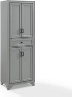 Maykoosh Kitchen Pantry Cabinet - Large Storage, Adjustable Shelves, Distressed Gray Finish