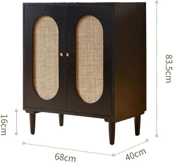 Entryway Cabinet Wooden Storage Cabinet Modern Sideboard Rattan Dining Sideboard Living Room Small Entrance Tea Cabinet Sideboard Storage Cabinet