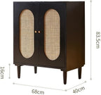 Entryway Cabinet Wooden Storage Cabinet Modern Sideboard Rattan Dining Sideboard Living Room Small Entrance Tea Cabinet Sideboard Storage Cabinet