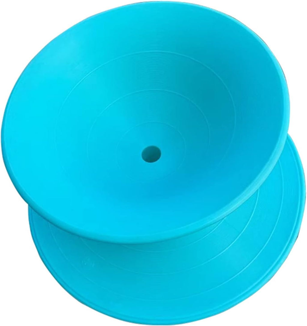 Kunovo 360 Degree Swivel Gyro Chair, Toys Rotation Sense Training Equipmen for Entertaining Festivals Backyard, All-Weather Tumbler Sports Chairs (Color : Blue, Size : Small)