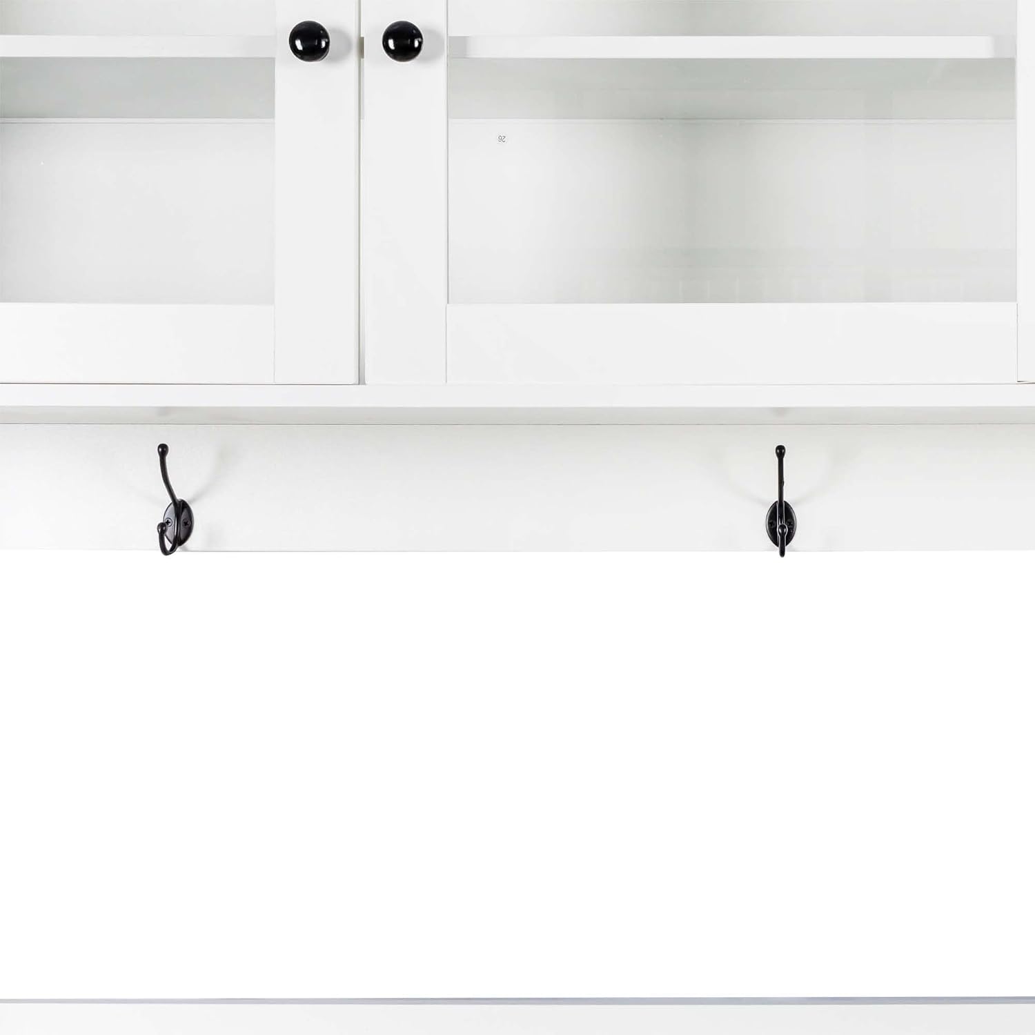 63'' Kitchen Pantry Cabinets with Microwave Shelf, Freestanding Pantry Cabinet with Doors & Countertop, Coffee Bar Hutch & Kitchen Hutch Storage Cabinet with Drawers for Dining Room (White)