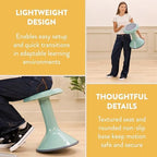 Wobble Sensory Stool, 18in Seat Height, Active Seating Chair for Students, Flexible Classroom Seating, Seafoam