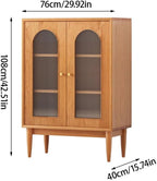 Entryway Cabinet Chinese Style Sideboard Solid Wood Buffet Cabinet Coffee Bar Cabinet is Suitable for Living Room, Dining Room and Entrance Hall Sideboard Storage Cabinet(A)