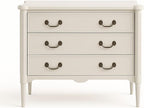 Design House Oxford Chest with Drawers, Antique White, 31.5 in H x 35.4 in W x 19.7 in D, 228353-AWT