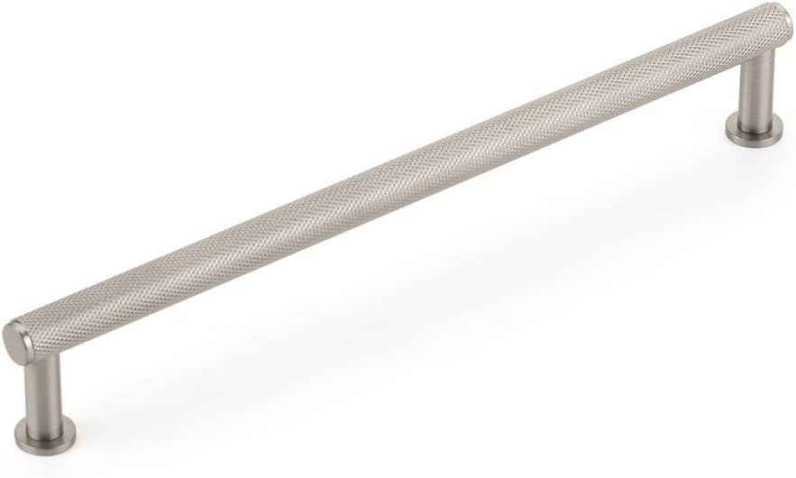 Schaub Pub House Collection 8 in. (203mm) Knurled Pull, Brushed Nickel - 5008-BN