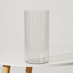 Flower Vase Acrylic Cylinder,7.86" Tall Clear Vase for Centerpieces,Wedding Decorative,Home Décor, Non Breakable Plastic, 3.94" x 7.86" Tall Round - Clear