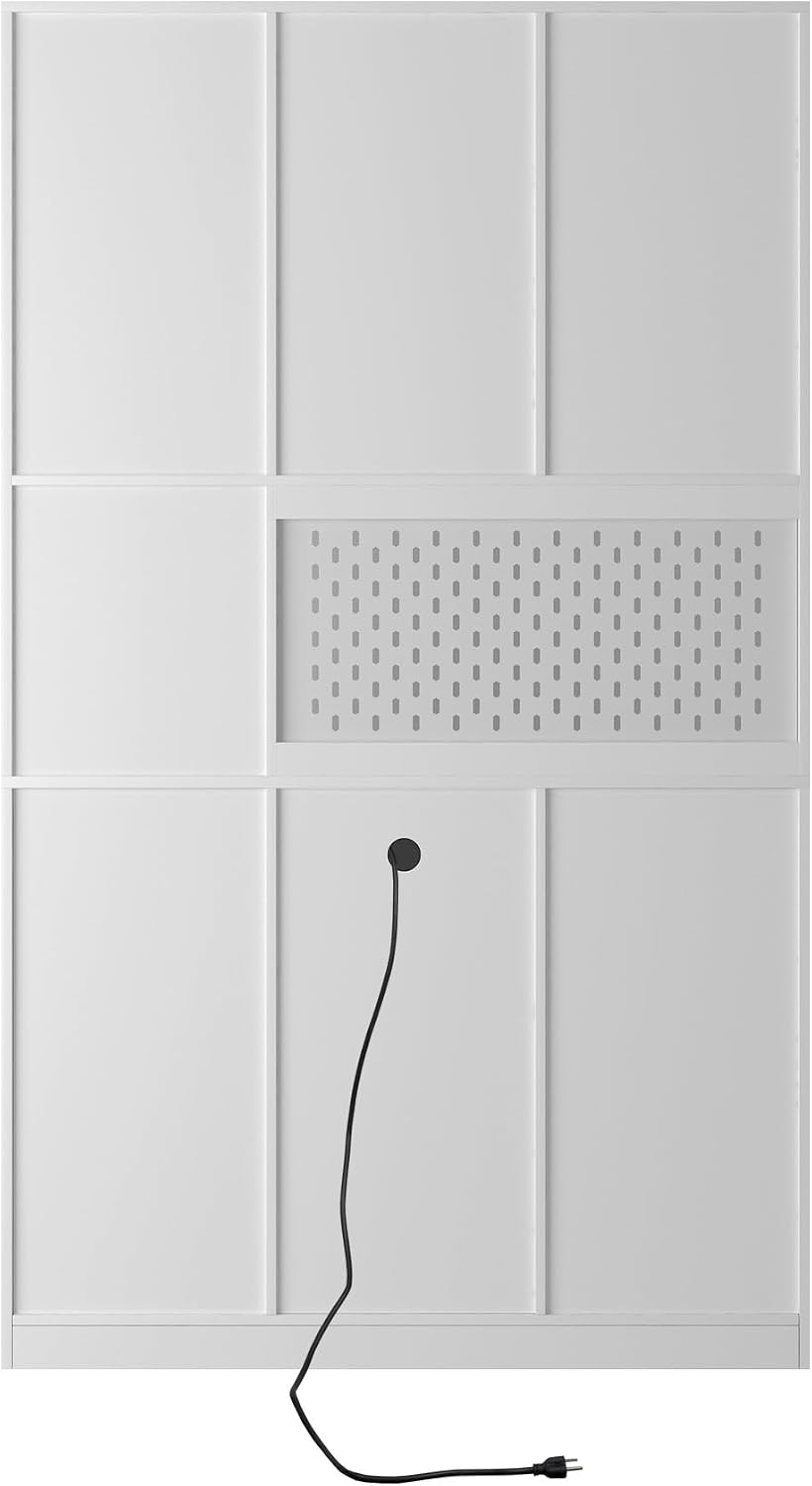 74" Pantry Cabinet,Microwave Cabinet with Storage,Freestanding Buffet Cupboards Sideboard with Drawer for Dining Room, Living Room(White)