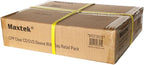 Maxtek 1,000 Pieces Clear Transparent CPP Plastic CD DVD Sleeves Envelope Holder, 100 Micron Thickness.